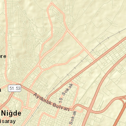 Niğde Street Map