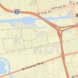 1879-1887 W Main St Stockton CA Street Map