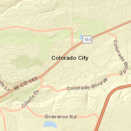 Colorado City Street Map