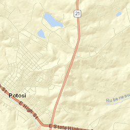 Potosi Street Map