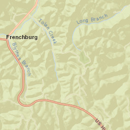 Frenchburg Street Map
