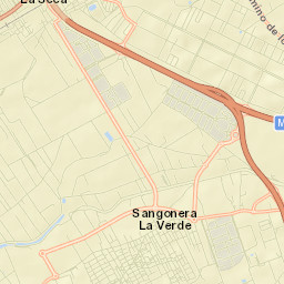 Sangonera la Verde Street Map
