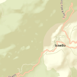 Isnello Street Map