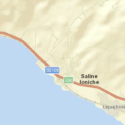 Saline Ioniche Street Map