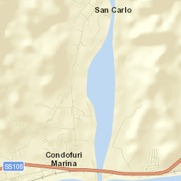 San Carlo-Condofuri Marina Street Map
