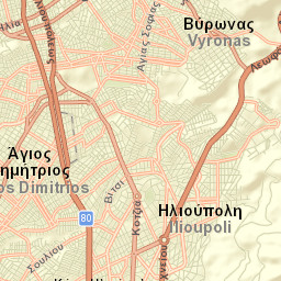 Výronas Street Map