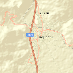 Keçiborlu Street Map