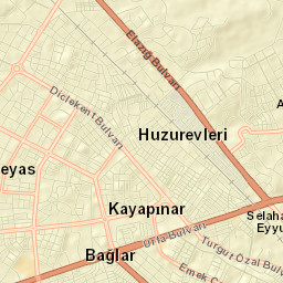 Kayapınar Street Map