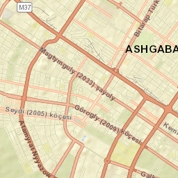 Ashgabat Street Map
