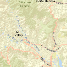 Mill Valley Street Map