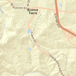 Bonne Terre Street Map