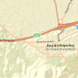 Arkhaía Kórinthos Street Map