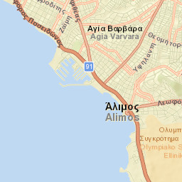 Álimos Street Map