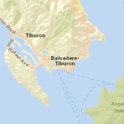 Tiburon Street Map