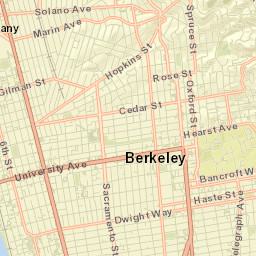 Berkeley, California Street Map