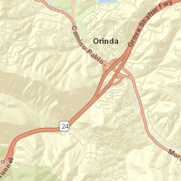 Orinda Street Map