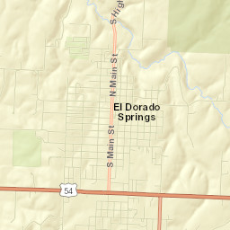 El Dorado Springs Street Map