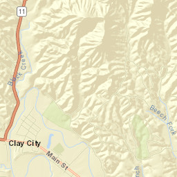Clay City Street Map