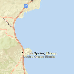 Loutrá Oraías Elénis Street Map