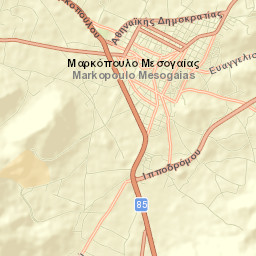 Markópoulo Street Map