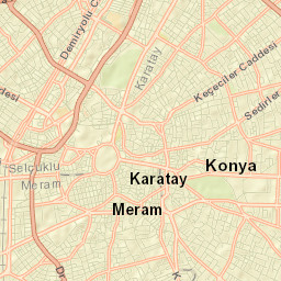 Konya Street Map
