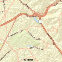 Piedmont Street Map
