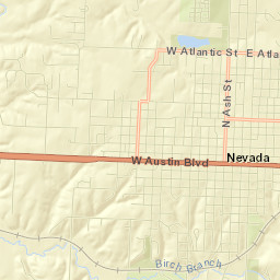 100-198 North Perkins Street, Nevada, MO Street Map