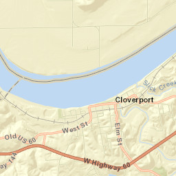 Cloverport Street Map