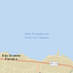 Fenais da Luz Street Map