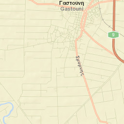 Gastoúni Street Map
