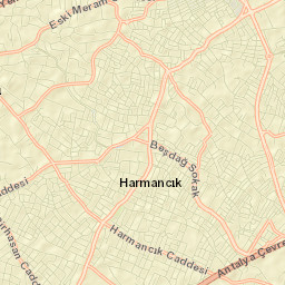 Meram İlçesi Street Map