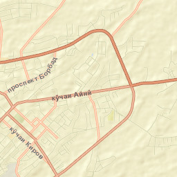 Qŭrghonteppa Street Map