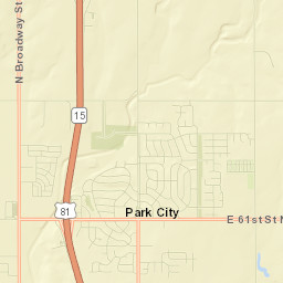 1093-1123 East 61st Street North, Park City Street Map