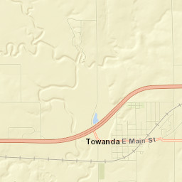 Towanda Street Map