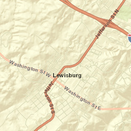 Lewisburg Street Map