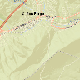 Clifton Forge Street Map