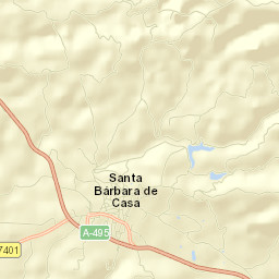 Santa Bárbara de Casa Street Map