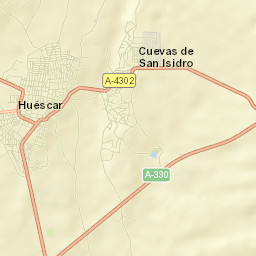 Huéscar Street Map