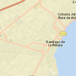 Santiago de la Ribera Street Map