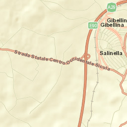 Nuova Gibellina Street Map
