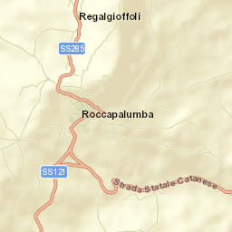 Roccapalumba Street Map