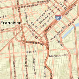 461 Alvarado St San Francisco California Street Map