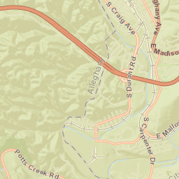 Alleghany County Street Map