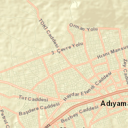 Adıyaman Street Map