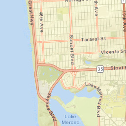 3525-3595 Taraval St, San Francisco, CA 94116, USA Street Map