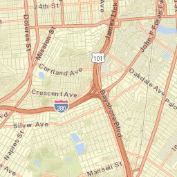Powhattan Ave, San Francisco, California Street Map