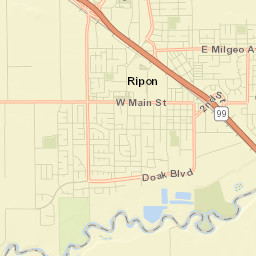 Ripon Street Map