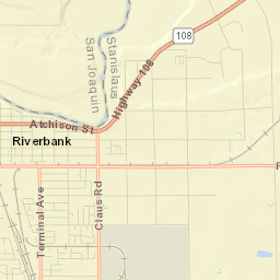 Riverbank Street Map
