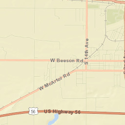 1360-1398 Bales Ave Dodge City KS Street Map