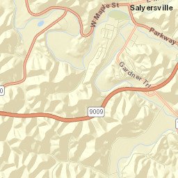 Salyersville Street Map